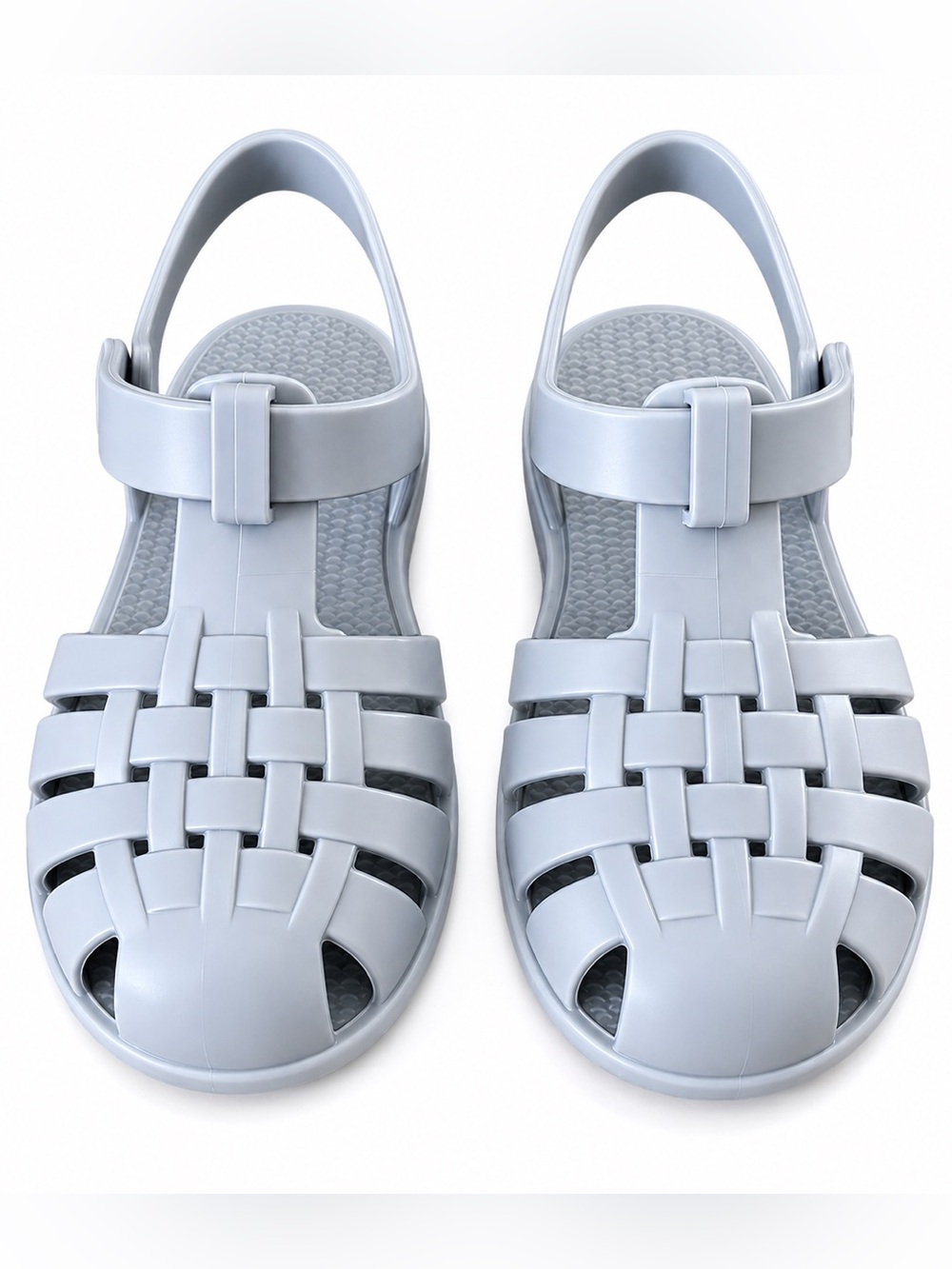 Igor Kids Gray Jelly Fisherman Sandals Size 24 Made in Spain